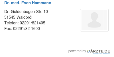 Dr med esen hammann