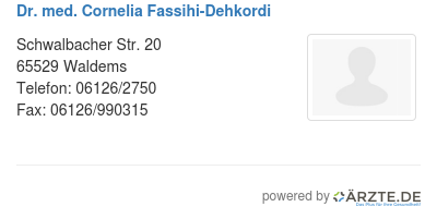 Dr med cornelia fassihi dehkordi