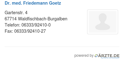Dr med friedemann goetz 554140