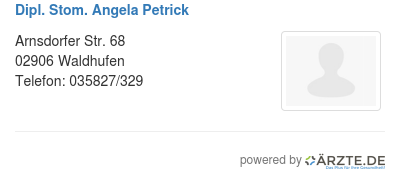 Dipl stom angela petrick