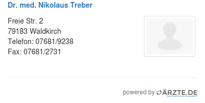 Dr med nikolaus treber