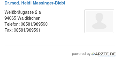 Dr med heidi massinger biebl