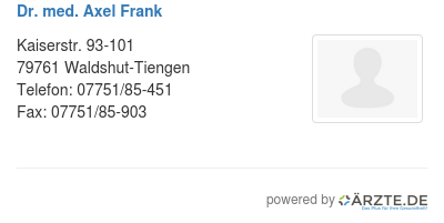 Dr med axel frank 258461