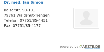 Dr med jan simon