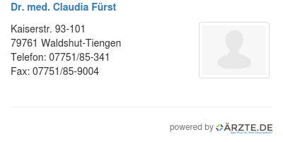 Dr med claudia fuerst