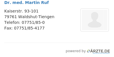 Dr med martin ruf 673471