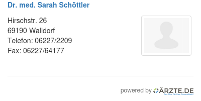Dr med sarah schoettler