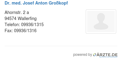 Dr med josef anton grosskopf