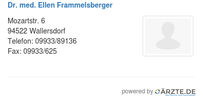 Dr med ellen frammelsberger