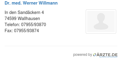 Dr med werner willmann