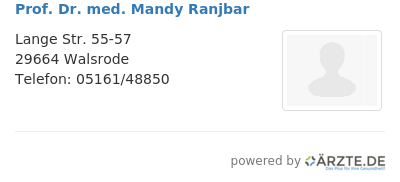Doctor Ranjbar Prof. Dr. med. Mandy Ranjbar in 29664 Walsrode FA für Augenheilkunde ...