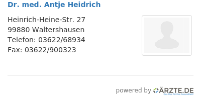 Dr med antje heidrich