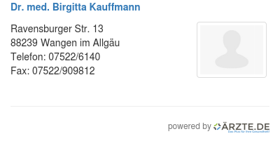 Dr med birgitta kauffmann