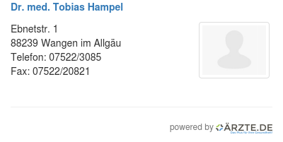 Dr med tobias hampel