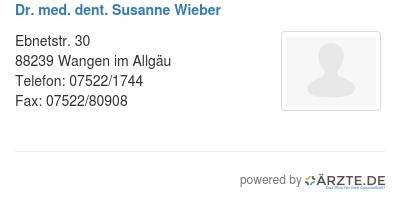 Dr med dent susanne wieber