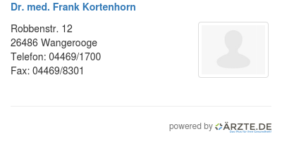 Dr med frank kortenhorn 293943