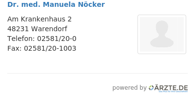 Dr med manuela noecker