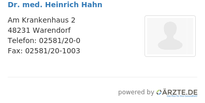 Dr med heinrich hahn 256156