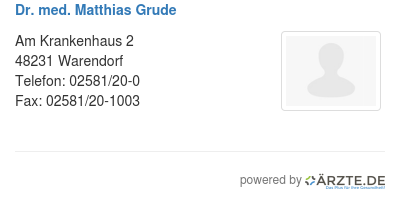 Dr med matthias grude