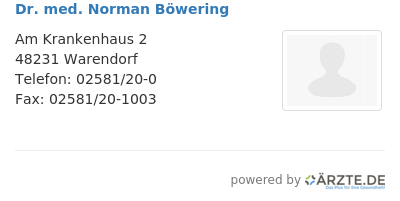 Dr med norman boewering