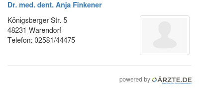Dr med dent anja finkener