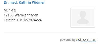 Dr med kathrin widmer