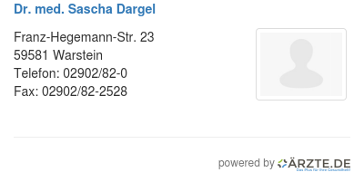 Dr med sascha dargel 554230