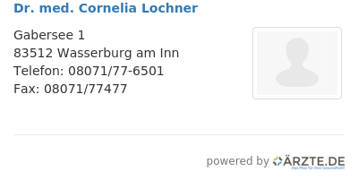 Dr med cornelia lochner