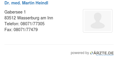 Dr med martin heindl