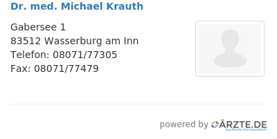 Dr med michael krauth