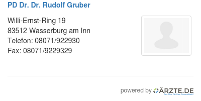 Pd dr dr rudolf gruber 584081