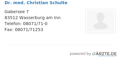 Dr med christian schulte 652129