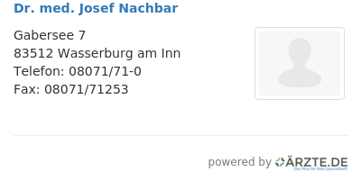 Dr med josef nachbar
