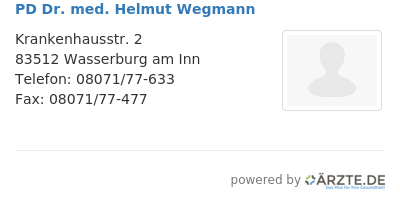 Pd dr med helmut wegmann 648406