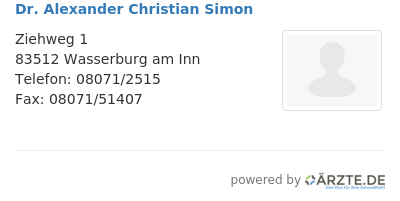 Dr alexander christian simon