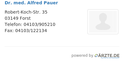 Dr med alfred pauer