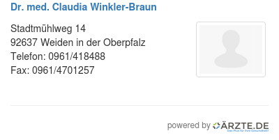 Dr med claudia winkler braun