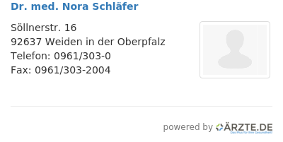 Dr med nora schlaefer