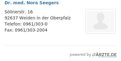 Dr med nora seegers