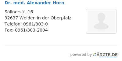 Dr med alexander horn
