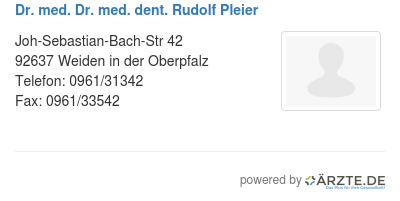 Dr med dr med dent rudolf pleier