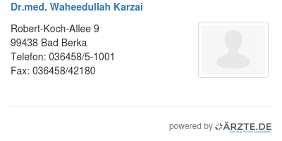 Dr med waheedullah karzai