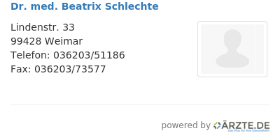 Dr med beatrix schlechte