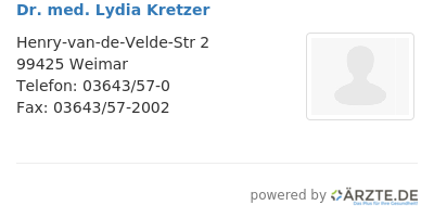 Dr med lydia kretzer