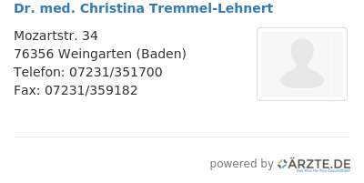 Dr med christina tremmel lehnert 651390