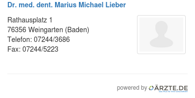 Dr med dent marius michael lieber