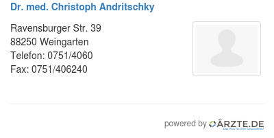 Dr med christoph andritschky