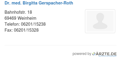 Dr med birgitta gerspacher roth