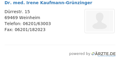 Dr med irene kaufmann gruenzinger