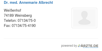 Dr med annemarie albrecht